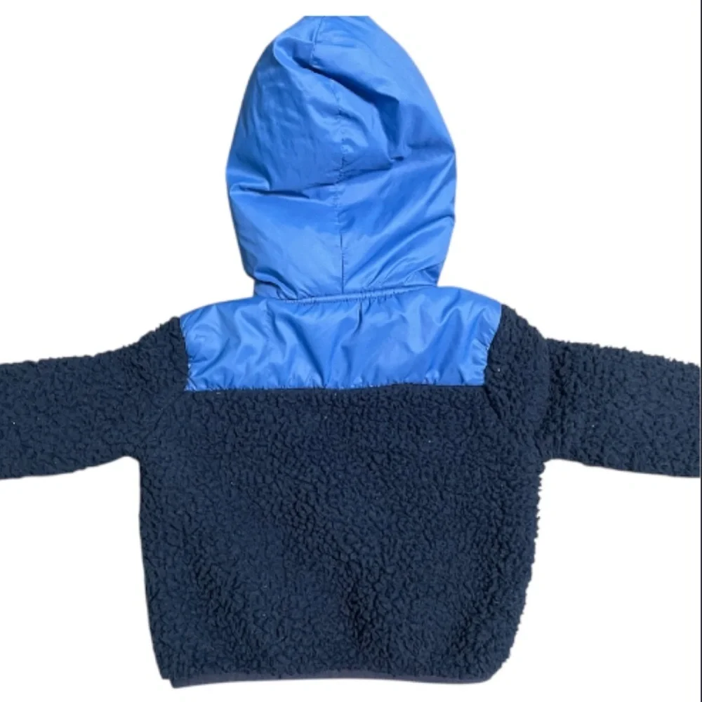 Eddie Bauer Blue Fleece Jacket with Black Label